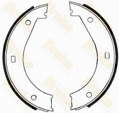 BRAKE ENGINEERING sh2300 -  Комплект тормозных колодок, стояночная тормозная система